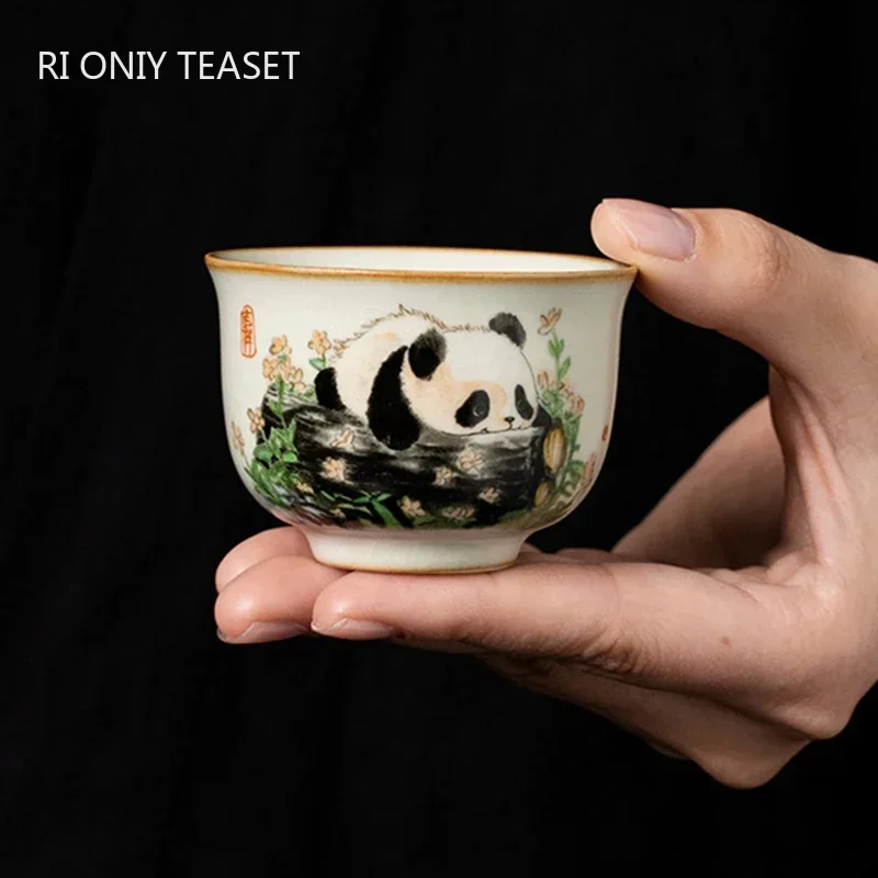 Handmade Ceramic Mug - 1Pc Chinese Traditie Ru Oven Keramische