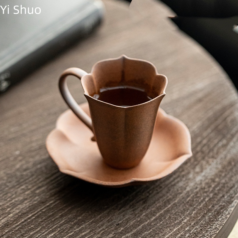 Handmade Ceramic Mug - Grove aardewerk theekop van oude rotsklei,