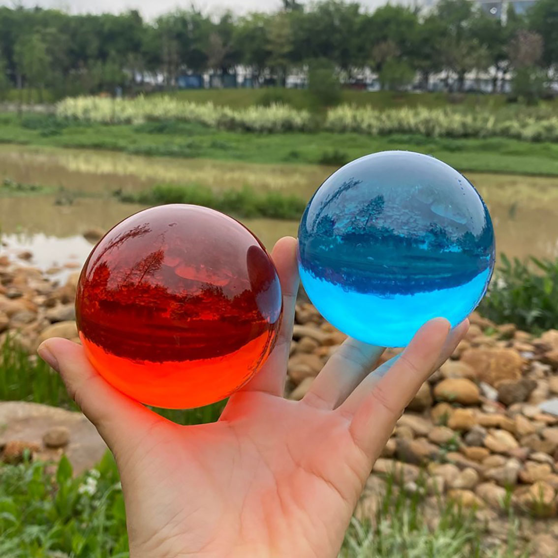 1 Stuks Doorzichtige Plastic E - Crystal Ball Decor recensie en prijs