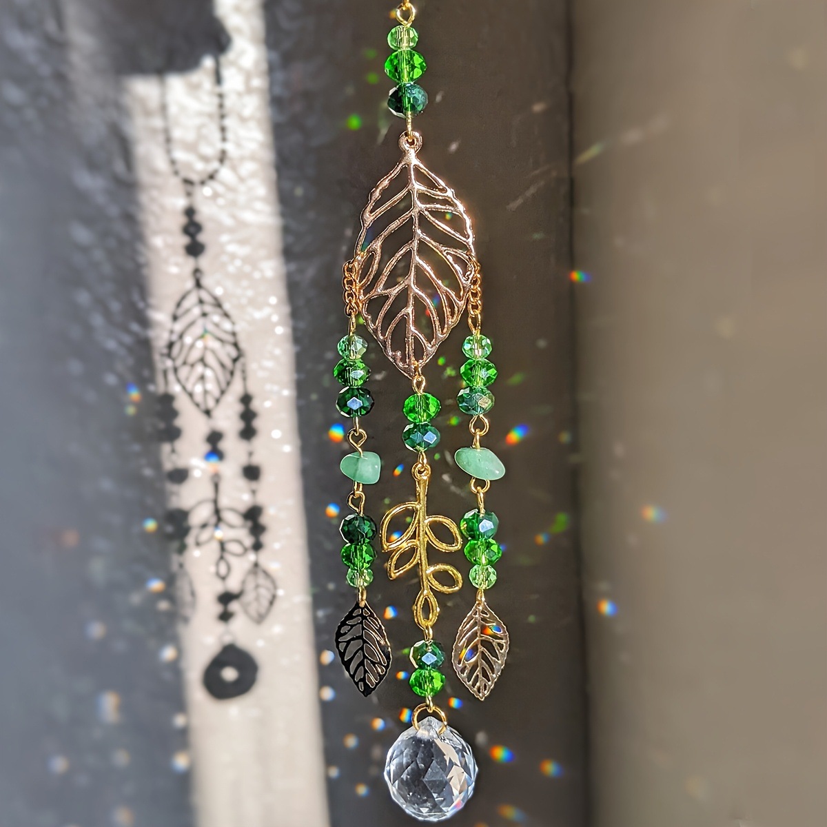 Groene kristallen zonenvanger  - Crystal Ball Decor recensie en prijs